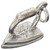 Flat Iron Old Style sterling silver charm .925 x 1 Irons Ironing charms