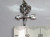 Weather Vane sterling silver charm .925 Cockerel vanes charms size example