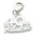 40 and Fabulous with clip sterling silver charm .925 Age Forty