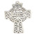 Ornate Celtic cross large sterling silver charm pendant. 925 Crosses