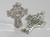 Ornate Celtic cross large sterling silver charm pendant. 925 x1 Crosses image 6