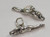 Female swimmer sterling silver charm .925 Lady swimming charms alternate view
