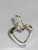 Heart small sterling silver charm .925 x 1 Love Hearts charms additional view