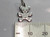 Teddy Bear sterling silver charm .925 x 1 Flat Teddies Bears charms detail