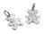 Teddy Bear sterling silver charm .925 x 1 Flat Teddies Bears charms image 7