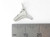Cowboy hat small flat 2D sterling silver charm .925 x 1 cowboys hats side view
