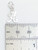 Letter H Initial sterling silver charm on 9mm clip .925 detail