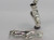 Ballet shoe sterling silver charm .925 Ballerinas shoes charms alternate view