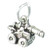 Cannon small sterling silver charm .925 Cannons charms