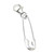 Safety Pin Small opening sterling silver clip on charm .925 Safetypin Pins