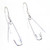 Safety Pin earrings sterling silver .925 pair Safetypin Pins additional view