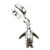 TINY Penguin dangle bead sterling silver charm .925 Penguins