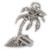 Florida Palm Tree sterling silver charm .925 x 1 North America Holidays