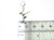 Gymnast on bead fitting sterling silver charm .925 Gymnastics detail