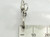 Joined Hearts sterling silver charm pendant .925 x 1 Love heart side view
