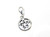 Pentacle on clip small sterling silver charm .925 Pentacles additional view
