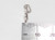 You and Me sterling silver small charm .925 Love Together charms side view