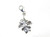 Oak Tree Leaf on clip sterling silver charm .925 x 1 leaves charms additional view