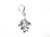 Oak Tree Leaf on bead fitting sterling silver charm .925 x 1 leaves additional view