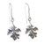 Oak Tree Leaf sterling silver earrings pair leaves drops size example