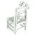 Step Back Chair sterling silver charm .925 Chairs Seats charms additional view