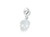 Skull dangle bead sterling silver charm .925 Skulls Beads additional view