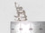Rocking Chair sterling silver charm .925 x 1 Rocker Chairs charms A1 detail