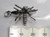 Mosquito sterling silver charm .925 Mosies Mosquitos insects charms side view