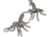 Mosquito sterling silver charm .925 Mosies Mosquitos insects charms alternate view