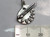 Artist Painting Palette sterling silver charm .925 Paint Pallet side view