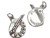 Artist Painting Palette sterling silver charm .925 Paint Pallet extra view