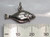 Pacific Halibut sterling silver charm .925 x 1 Ocean Sea Fish charms detail
