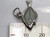 Pacific Halibut sterling silver charm .925 Ocean Sea Fish charms size example