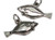 Pacific Halibut sterling silver charm .925 x 1 Ocean Sea Fish charms additional view
