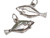 Pacific Halibut sterling silver charm .925 Ocean Sea Fish charms extra view