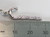 Candy Cane sterling silver charm .925 Christmas sweets charms side view