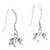 Elephants small sterling silver hook earrings 925 x1 pair drops size example