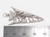 Arrow Head 2D LARGE sterling silver charm pendant .925 Arrows Heads size example