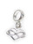 Infinity Heart Bead small sterling silver charm .925 Love charms additional view