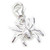 Spider on clip TINY sterling silver charm .925 x 1 Spiders charms