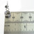 Heart bead small sterling silver charm .925 Hearts Beads charms detail