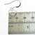 Heart small sterling silver earrings 925 x 1 pair hearts drops