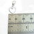 Heart on clip small sterling silver charm .925 x 1 Hearts charms side view
