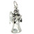 Angel with book sterling silver charm .925 Holy and Peace charms