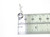 Cross Bead sterling silver charm .925 Crosses Beads charms side view
