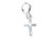Cross Bead sterling silver charm .925 Crosses Beads charms additional view