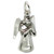 Angel with praying hands sterling silver charm .925 x 1 Holy charms