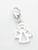 Angel on clip small sterling silver charm .925 x 1 Angels charms