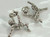 Football Player sterling silver charm .925 Soccer players charms alternate view