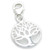 Tree of Life on clip sterling silver charm .925 Sacred charms